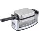KOENIG GFX180 piastra per waffle 1 waffle 1000 W Nero, Acciaio inox 2