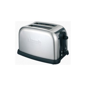 H.Koenig TOS7 tostapane 6 2 fetta/e 850 W Nero, Acciaio inox