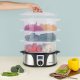 H.Koenig VAP12 pentola a vapore 3 cestello/i Superficie piana 1000 W Nero, Acciaio inox 6
