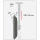 Techly Supporto Telescopico Lungo a Soffitto per TV LED LCD 37-70
