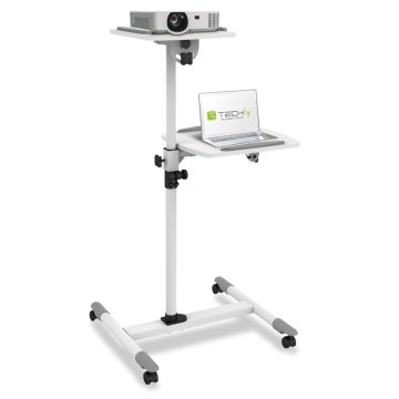 Techly Trolley Universale per Notebook / Videoproiettore, Bianco (ICA-TB TPM-6)