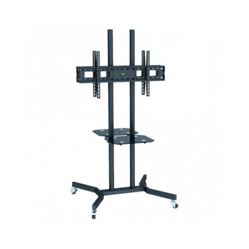 Techly Supporto a Pavimento con Mensole Trolley 2 TV LCD/LED/Plasma 37-70" (ICA-TR7)