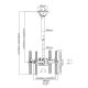 Techly Supporto Telescopico Universale a Soffitto per 2 TV LED LCD 32-55