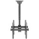 Techly Supporto Telescopico Universale a Soffitto per 2 TV LED LCD 32-55