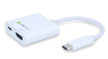 Techly Cavo Convertitore Adattatore da USB-C a HDMI, Porta di Ricarica USB-C (IADAP USB31-HU31)
