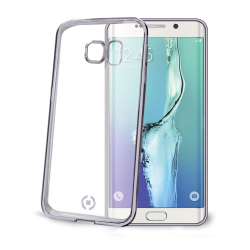 Celly BCLS6EDS custodia per cellulare Cover Argento, Trasparente