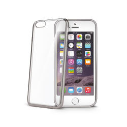 Celly BCLIP6SSV custodia per cellulare 11,9 cm (4.7") Custodia con bordo Argento