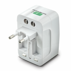 Celly UA01 adattatore per presa di corrente Universale Bianco