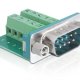 DeLOCK Sub-D 9-p M 9-p D-Sub M Verde, Argento 2