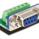 DeLOCK 65498 adattatore per inversione del genere dei cavi Sub-D 9p 6p Nero, Blu, Verde, Argento 2