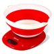 Girmi PS15 Rosso, Bianco Superficie piana Rotondo Bilancia da cucina elettronica 2