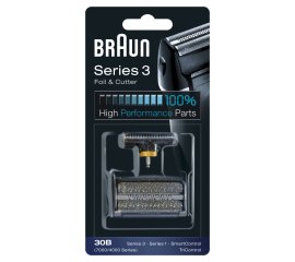 Braun Series 3 Testina di Ricambio per Rasoio Elettrico Uomo 30B Nero - Compatibile Con I Rasoi . Per Una Rasatura Perfetta Ogni Giorno. Sostituire Ogni 18 Mesi
