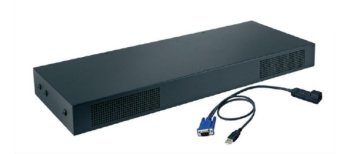 Lenovo 1754A1X switch per keyboard-video-mouse (kvm) Montaggio rack Nero