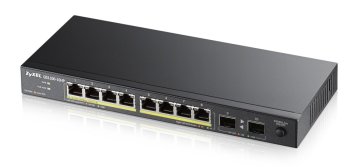 Zyxel GS1100-10HP Non gestito Gigabit Ethernet (10/100/1000) Supporto Power over Ethernet (PoE) 1U Nero