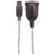 Manhattan 205153 cavo seriale Nero, Trasparente 0,45 m USB A Serial/COM/RS232/DB9 4