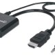 Manhattan 151450 cavo e adattatore video 0,3 m HDMI + 3.5mm VGA (D-Sub) Nero 2