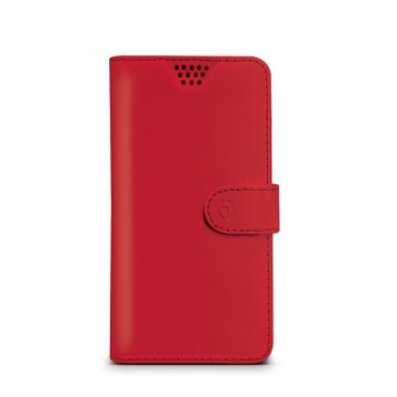 Celly WALLYUNIXLRD custodia per cellulare 12,7 cm (5") Custodia a borsellino Rosso