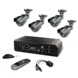 Atlantis Land NetDVR T410 Kit kit di videosorveglianza Cablato 4 canali