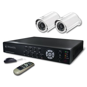 Atlantis Land NetCamera System V400 Kit kit di videosorveglianza Cablato 4 canali