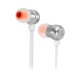 JBL T280A Cuffie Cablato In-ear Musica e Chiamate Argento, Bianco 2