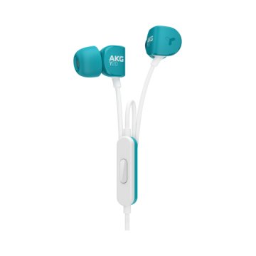 AKG Y 20U Cuffie Cablato In-ear Musica e Chiamate Turchese, Bianco