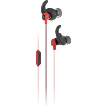JBL Reflect Mini Auricolare Cablato In-ear Musica e Chiamate Nero, Rosso