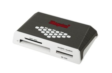 Kingston Technology USB 3.0 High-Speed Media Reader lettore di schede USB 3.2 Gen 1 (3.1 Gen 1) Grigio, Bianco