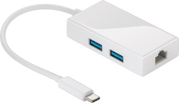 Goobay USB-C Multiport Adapter USB 3.2 Gen 1 (3.1 Gen 1) Micro-B Bianco