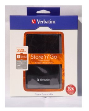 Verbatim 320GB Store 'n' Go USB 3.0 disco rigido esterno USB tipo A 3.2 Gen 1 (3.1 Gen 1) Nero