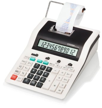 Citizen CX-123N calcolatrice Desktop Calcolatrice con stampa Nero, Bianco