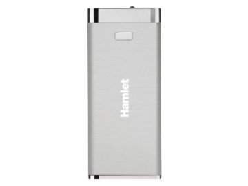 Hamlet Battery Bank batteria portatile esterna per tablet pc e smartphone colore argento