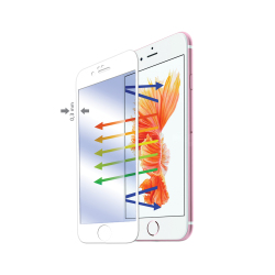 Celly GLASS701WH protezione per lo schermo e il retro dei telefoni cellulari Apple 1 pz