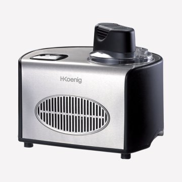 H.Koenig HF250 macchina per gelato 1,5 L 150 W Nero, Acciaio satinato