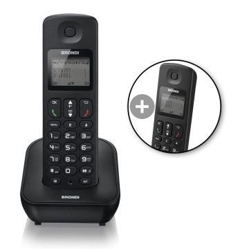 Brondi BEST TWIN Telefono DECT Identificatore di chiamata Nero