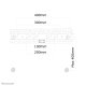 Neomounts LED-W040 Supporto TV a parete 23-52