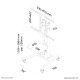 Neomounts PLASMA-M2000E Carello TV 37-85