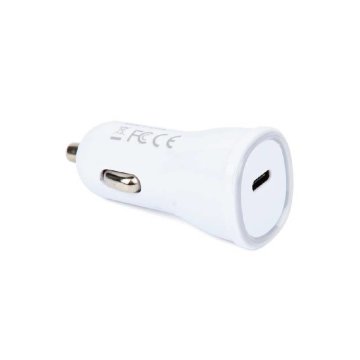 Techly Caricatore da Auto USB-C con uscita 5V da 3A Bianco (IUSB2-CAR2-3A1PC)
