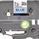 Brother Gloss Laminated Tape - 9mm, Black/Blue nastro per etichettatrice TZ 3