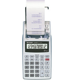 Sharp EL-1611PGY calcolatrice Tasca Calcolatrice con stampa Bianco