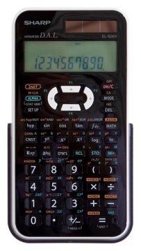 Sharp EL-506XBWH calcolatrice Tasca Calcolatrice scientifica Nero, Bianco