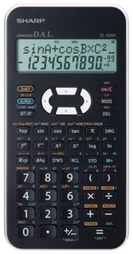 Sharp EL-509XB calcolatrice Tasca Calcolatrice scientifica Nero, Bianco