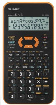 Sharp EL-509XB calcolatrice Tasca Calcolatrice scientifica Nero, Arancione