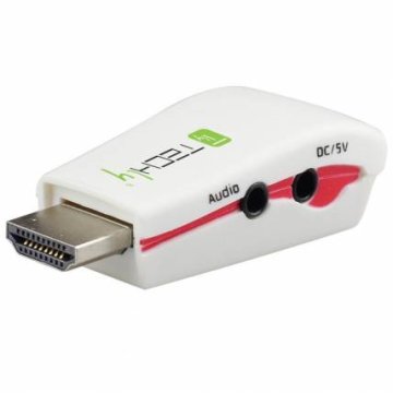 Techly Convertitore Adattatore da HDMI a VGA con Audio (IDATA HDMI-VGA2MA)
