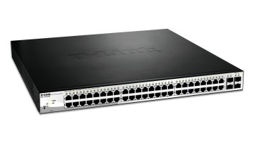 D-Link DGS-1210-52MP switch di rete Gestito L2 Gigabit Ethernet (10/100/1000) Supporto Power over Ethernet (PoE) 1U Nero