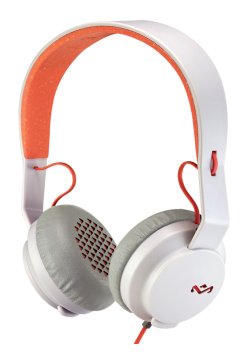 The House Of Marley Roar Auricolare Cablato A Padiglione Musica e Chiamate Grigio, Arancione, Bianco