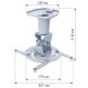Techly Staffa Universale a Soffitto per Proiettore, Bianco (ICA-PM 100WH) 4