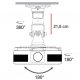 Techly Staffa Universale a Soffitto per Proiettore, Silver (ICA-PM 100SL) 4