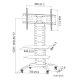 Techly Supporto a Pavimento con 2 Mensole Trolley TV LCD/LED/Plasma 32-70