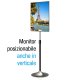 Techly Supporto a Pavimento Colonna a Base Circolare per TV LCD/LED 13-27