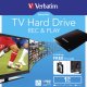 Verbatim Store 'n' Go TV disco rigido esterno 1 TB Nero 8